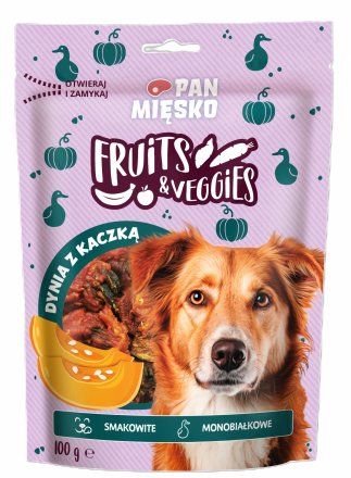Pan Mięsko | Fruits & Veggies | Przysmaki dla psa 100g