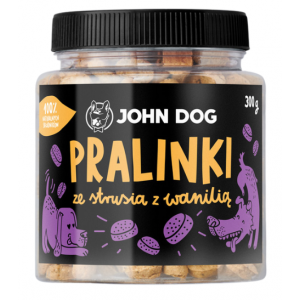 John Dog | Ciastka pralinki ze strusia z wanilią | Słoik 300g