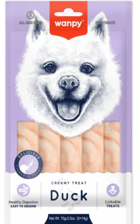 Wanpy Dog | Kremowy przysmak dla psa | 5x14g