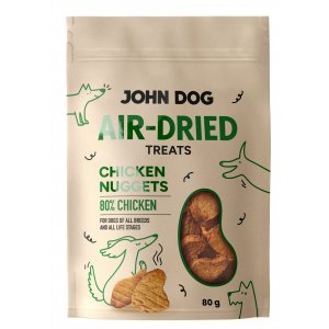 John Dog | Air dried przysmak dla psa | Nuggetsy z kurczaka 80g