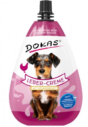 Dokas | Liber Creme - przysmak dla psa | Pasta z wątróbką i kurczakiem 85g