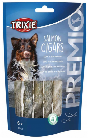 Trixie Premio | Salmon Cigars | Pałeczki z łososiem, 12,5cm, 6szt./70g