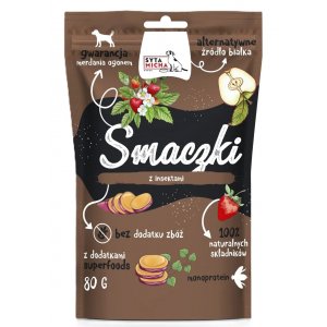Syta Micha | Smaczki dla psa z insektami | Opakowanie 80g