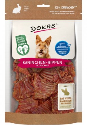 Dokas | Przysmak dla psa | Żebra królicze 100g