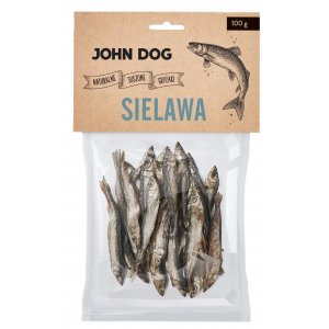 John Dog | Naturalny suszony gryzak dla psa - Sielawa 100g