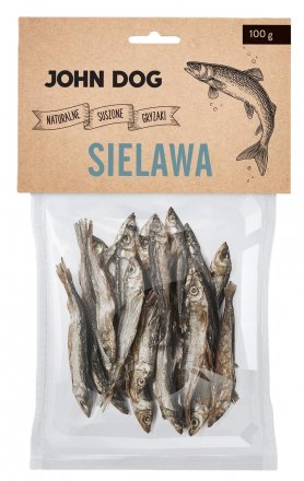 John Dog | Naturalny suszony gryzak dla psa - Sielawa 100g