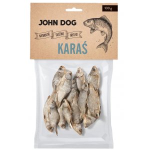 John Dog | Naturalny suszony gryzak dla psa - Karaś 100g
