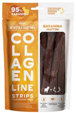 Wiejska Zagroda | Colagen Line Strips | Przysmaki kolagenowe dla psa - paski 90g