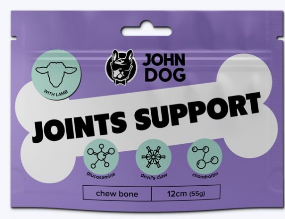 John Dog | Kość do żucia dla psa | Długość 12cm