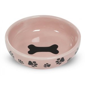 Yarro | Miska ceramiczna dla kota lub psa, różowa 14x4,5cm
