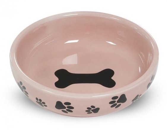 Yarro | Miska ceramiczna dla kota lub psa, różowa 14x4,5cm