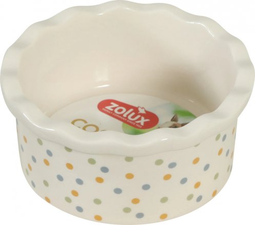 Zolux | COSY | Miska ceramiczna dla gryzonia w groszki