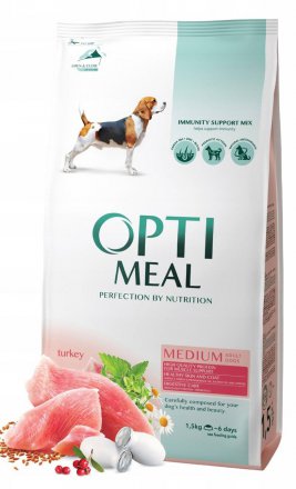 Optimeal | Pełnoporcjowa karma sucha dla psów | 1,5kg