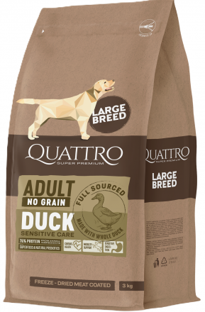 Quattro Dog | Grain Free large bread | Karma sucha 3kg