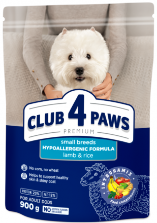 Club 4 Paws | Karma sucha dla dorosłych psów małych ras 900g