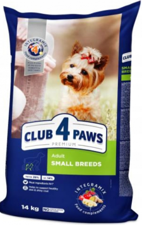Club 4 Paws | Adult Small Breeds | Pełnoporcjowa karma dla psów dorosłych małych ras
