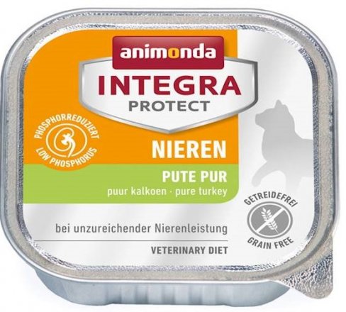 Animonda | Integra Protect Renal | Specjalistyczna karma dla kotów z niewydolnością nerek - tacka 100g