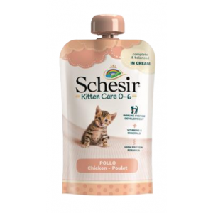 Schesir | Kitten care 0-6 karma mokra dla kociąt | Pasta saszetka 150g