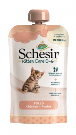Schesir | Kitten care 0-6 karma mokra dla kociąt | Pasta saszetka 150g