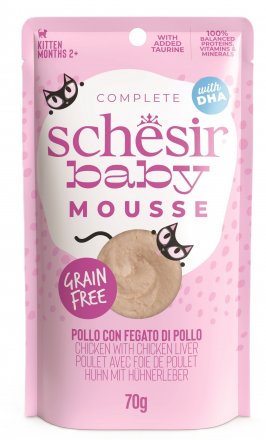 Schesir | Baby mousse | Karma mokra dla kociąt saszetka 70g