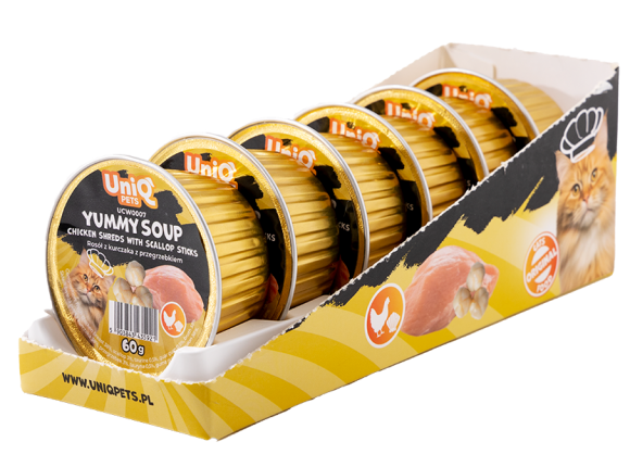 Uniq Pets | YUMMY SOUP | Karma mokra dla kota 8x30g