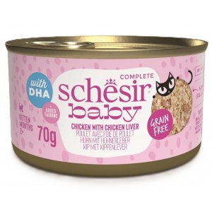 Schesir | Baby - pełnoporcjowa karma mokra dla kociąt | Puszka 70g