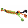 Zabawka dla psa sznur pleciony z piłką NEON 45cm