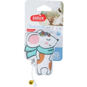 Zolux | CHATOUILLE | Zabawka dla kota dzwonek kocimiętka mysz szalik 11cm