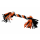 Zabawka dla psa sznur pleciony ORANGE MIX 40 cm