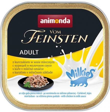 Animonda Cat | Vom Feinsten Adult Milkies | Karma mokra w kremowym sosie dla kota - tacka 100g