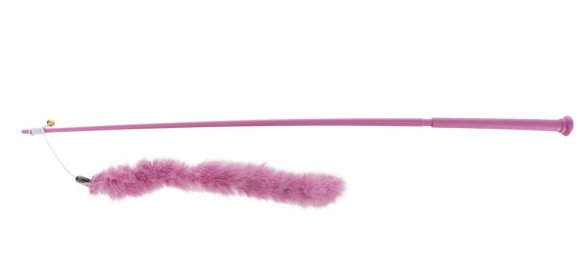 Trixie | Wędka XXL z piórkiem boa, dla kota, 65 cm, z dzwonkiem