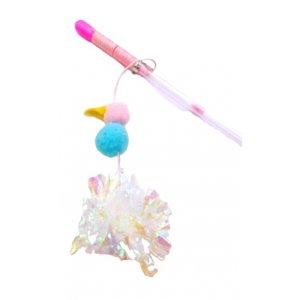 Yarro | Zabawka dla kota | Wędka z szeleszcząca kaczuszką 42 / 85 / 8cm