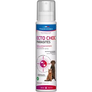 Francodex | ECTO CHOC PARADITES | Spray dla psa i kota na pasożyty 200ml