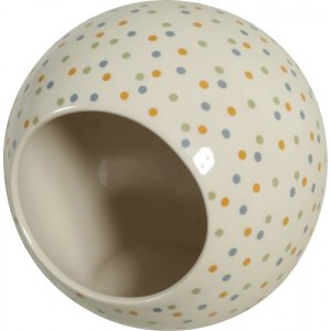 Zolux | COSY | Domek ceramiczny dla chomika kula 10x10cm w kropki