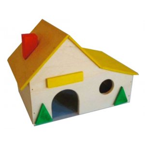 PINOKIO | Domek dla chomika dżungarskiego roborowskiego myszki 18x18x7cm