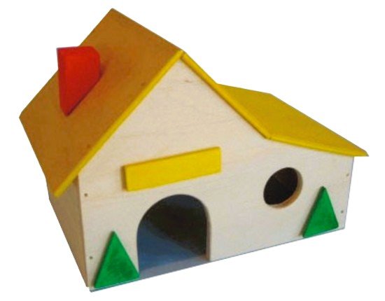PINOKIO | Domek dla chomika dżungarskiego roborowskiego myszki 18x18x7cm