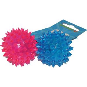 Yarro | Zabawka dla psa | Przezroczysta piłka z kolcem, piszcząca 5cm