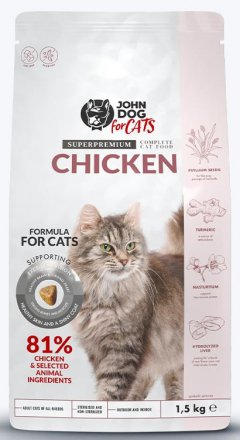 John Dog for Cats | Adult | Kurczak - karma sucha dla kota