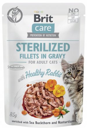 Brit Care Cat | Sterilized | Filety w sosie dla kotów sterylizowanych 85g