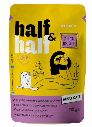 Half&Half | Karma mokra dla kota | Saszetka 100g