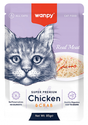 Wanpy Cat | Pokarm uzupełniający w saszetce dla kota 85g