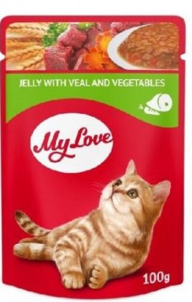 My Love | Adult - Mokra karma dla kotów w galaretce | Saszetka 100g