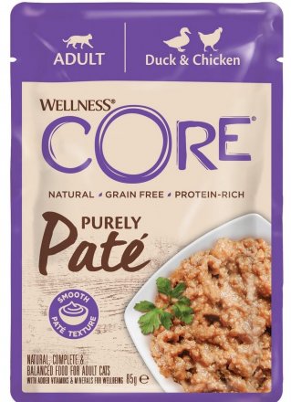 Wellness Core Cat | Purely Pate | Karma mokra dla kota saszetka 85g