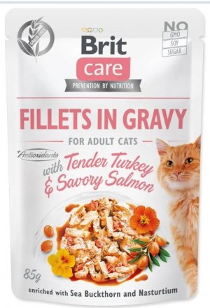 Brit Care Cat | Filety w sosie dla kota | Saszetka 85g