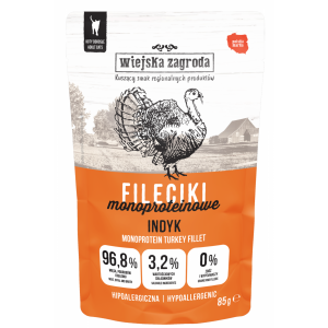 Wiejska Zagroda | Fileciki karma mokra dla kota | Saszetka 85g