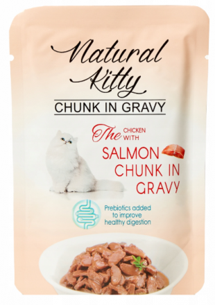 Natural Kitty | Kawałki w sosie dla kota | Saszetka 85g