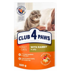 Club 4 Paws | Adult | Mokra karma dla kotów dorosłych | Saszetka 100g
