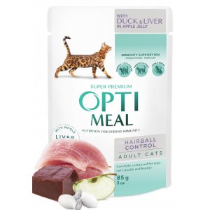 OPTIMEAL | Mokra karma specjalistyczna dla kotów | Saszetka 85g