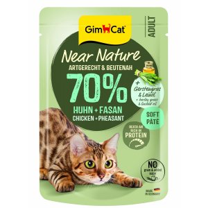 GimCat | Near Nature | Bezzbożowa karma dla kotów - saszetka 85g