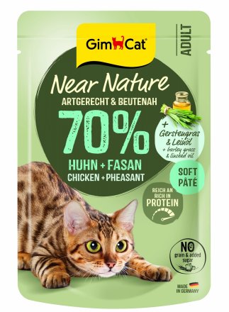 GimCat | Near Nature | Bezzbożowa karma dla kotów - saszetka 85g
